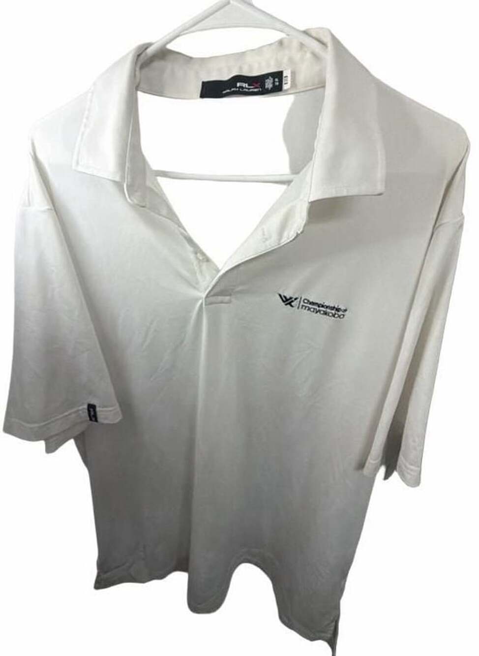 RLX Ralph Lauren Golf Polo Mens XL Championship Mayakoba El Camaleon White